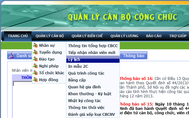 Civil Servant Management Software, Officer, Hospital Contract